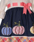 ფოტო #3 პროდუქტის Baby Girls Three Quarter Bell Sleeved Foiled Dot Knit Dress