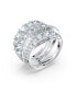 ფოტო #2 პროდუქტის Twist Wrap Rhodium Plated Ring