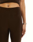 Kaiia flared trousers co-ord in chocolate