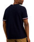 Фото #2 товара Men's Monotype Logo Stripe Tipped T-Shirt