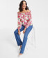 Фото #3 товара Women's Long-Sleeve Off-The-Shoulder Blouse, Created for Macy's