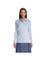 Фото #1 товара Women's School Uniform Tall Long Sleeve Interlock Polo Shirt