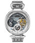 ფოტო #1 პროდუქტის Men's Automatic Silver-Tone Stainless Steel Link Bracelet Watch 46mm