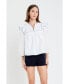 Women's Contrast Embroidery Top