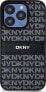 DKNY DKNY DKHCP15LPRTHSLK iPhone 15 Pro 6.1" czarny/black hardcase Leather Mono Stripe & Metal Logo