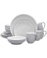 ColorTrio Coupe 16 Piece Dinnerware Set, Service for 4