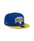 Фото #2 товара Men's X Staple Royal, Gold Los Angeles Rams Pigeon 9Fifty Snapback Hat