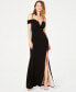 Фото #1 товара Juniors' Off-The-Shoulder Gown