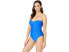 Фото #2 товара Athena Women's 183995 Solid Twist Bandeau One-Piece Swimsuit Size 6