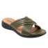 Фото #2 товара Softwalk Tillman 5.0 S2321-341 Womens Green Narrow Slides Sandals Shoes 11