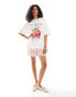 Фото #4 товара ASOS DESIGN oversized san jaoquin graphic t-shirt in white