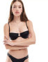 Фото #1 товара Calvin Klein legacy wired balconette bikini top in black