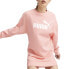 Puma Essential Crew Dress Long Sleeve Dress Womens Pink Casual 67720163