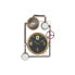 Фото #1 товара Настенное часы DKD Home Decor арматура Стеклянный Позолоченный Железо (50,5 x 12 x 73 cm)