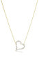 Romantic gold-plated necklace Adria SJ-N72311-PCZ-YG
