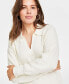 Фото #3 товара Women's Collared V-Neck Sweater, Created for Macy's
