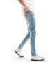 ASOS DESIGN skinny jeans in light wash blue with tint VERWASCHENES HELLBLAU, W36 L32 - фото #4