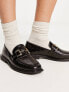 Фото #4 товара Glamorous horsebit loafers in black croc