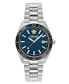 ფოტო #1 პროდუქტის Men's Swiss Stainless Steel Bracelet Watch 42mm