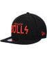 Фото #3 товара Men's Black Chicago Bulls Rocker 9FIFTY Snapback Hat