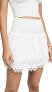 Фото #1 товара Peixoto Women's Ruffle Miniskirt Swim Cover-Up White Size S