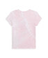 Toddler and Little Girls Polo Bear Tie-Dye Cotton Jersey T-shirt