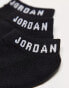 Jordan 3 pack ankle socks in black