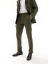 Фото #5 товара ASOS DESIGN slim tuxedo suit trousers in green