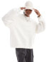 Фото #4 товара Weekday Paula oversized boxy fit sweatshirt in white