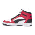 Фото #3 товара Puma Rebound Layup Scratch Lace Up Mens Red, White Sneakers Casual Shoes 395043