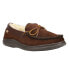 L.B. Evans Atlin Boa Moccasin Mens Brown Casual Slippers 1142