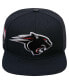 Men's Black Clark Atlanta Panthers Arch Over Logo Evergreen Snapback Hat