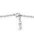 ფოტო #4 პროდუქტის Cubic Zirconia Heart Drop Charm Ankle Bracelet in Sterling Silver, Created for Macy's
