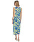 Women's Sleeveless Printed Midi Dress