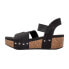 Фото #3 товара Volatile Picnic Wedge Womens Black Casual Sandals PV1008-001