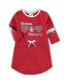 ფოტო #2 პროდუქტის Toddler Girls Heathered Crimson Oklahoma Sooners Poppin Sleeve Stripe Dress