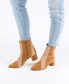 ფოტო #6 პროდუქტის Women's Lusinda Tru Comfort Foam Two Tone Block Heel Pointed Toe Booties