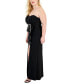 Фото #2 товара Trendy Plus Size Strapless Ruffled Dress