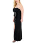 Trendy Plus Size Strapless Ruffled Dress