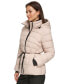 Women's Rope Belted Hooded Puffer Coat, Created for Macy's