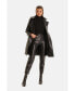 Фото #3 товара Women's Genuine Leather Trench Coat, Black
