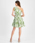 Women's Printed Tiered One-Shoulder Dress
