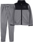 Kid 2-Piece OshKosh Logo Zip Jacket & French Terry Pants Set 6