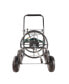 4-Wheel Garden Hose Reel Cart with Basket