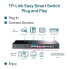 TP-LINK 28-Port Gigabit Easy Smart Switch with 24-Port PoE+ - Managed - L2 - Gigabit Ethernet (10/100/1000) - Power over Ethernet (PoE) - Rack mounting - 1U