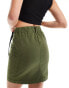 Фото #2 товара Gramicci cotton twill wrap detail cargo mini skirt in khaki