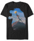 Фото #1 товара Disney Men's Lion King Mufasa Silhouette Pride Rock Rafiki Simba, Short Sleeve T-Shirt