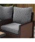 Фото #8 товара Набор подушек и спинок для садовой мебели Simplie Fun 4-Piece Patio Chair Cushion and Back Pillow Set, серый