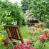 Фото #4 товара Набор садовой мебели Relaxdays Детская скамейка и столик из натурального хвойного дерева