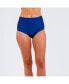 Фото #1 товара Women's Plus Size Color Block High-Waisted Bikini Bottom